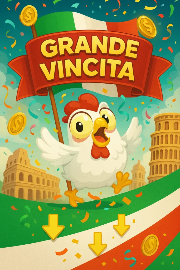 Schermata iniziale di Chicken Road