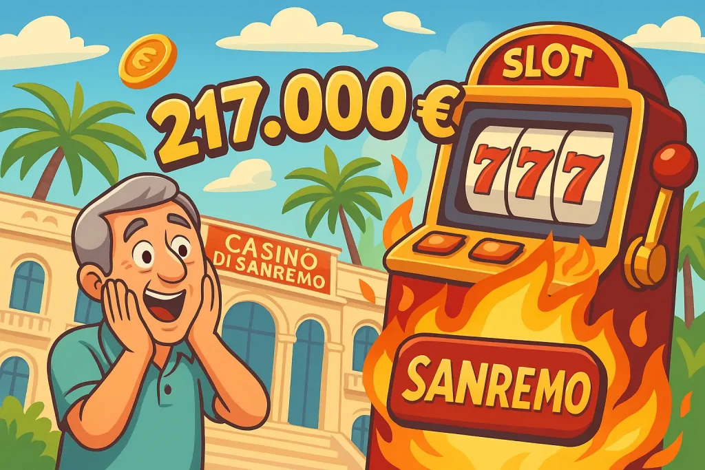San Remo, New Year's magic: with 3 euros wins 217,000 at the casino
